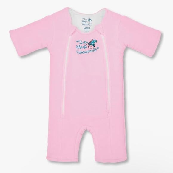 Baby Merlin's Magic Sleepsuit Sz Small 3-6 mo Pink Warm Cozy Swaddle Transition - Picture 1 of 11
